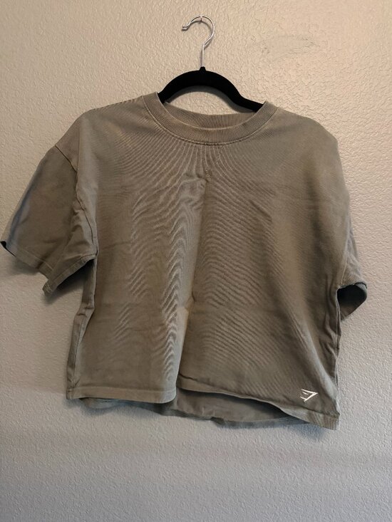 Gymshark Tops - Gymshark Heavyweight Cotton T-Shirt - Unit Green